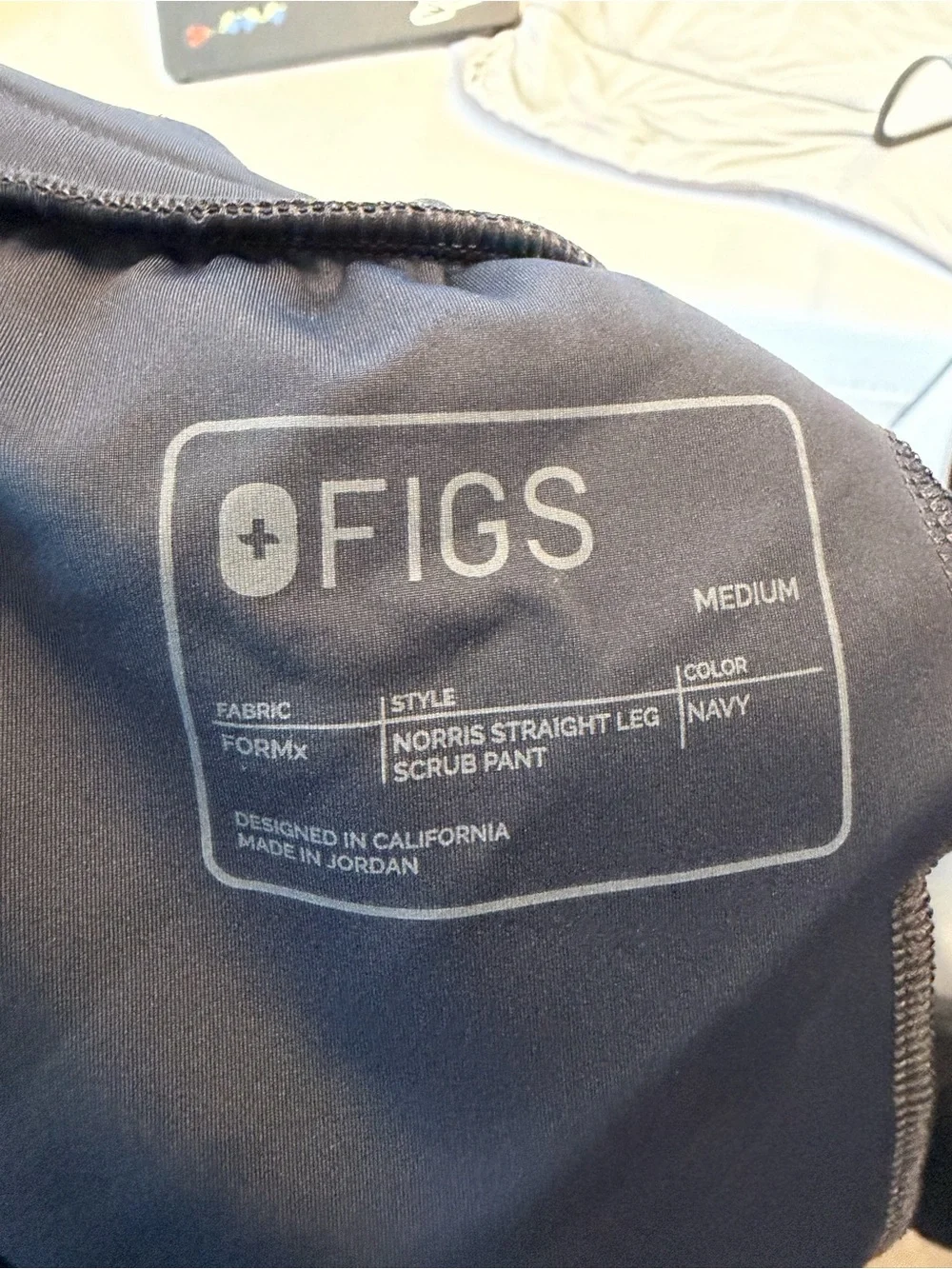 Very good used figs, Norris straight leg, scrub, pant size medium